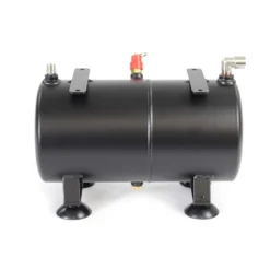 Wiltec 3 L Drucktank für Airbrush Kompressor AS186, 3x 9,52 mm IG, 1x 12,91 mm IG, bis 4 bar, Druckbehälter Ersatzteil, Airbrush Zubehör
