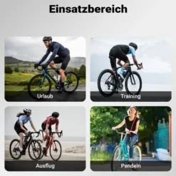 Wiltec Lenkertasche Fahrrad 5 l, kompakte Fahrradtasche für Lenker 26,5 x 9 x 21,5 cm, Lenkradtasche mit Schultergurt, ideal für E-Bike, Rennrad, Gravelbike