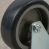 Wiltec Lenkrolle 75mm bis 75kg mit Kunststoffrad und Anbauplatte Transportrolle leiser Lauf, ungebremst Möbelrolle Laufrolle Möbel-Lenkrolle