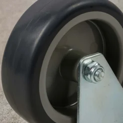 Wiltec Lenkrolle 75mm bis 75kg mit Kunststoffrad und Anbauplatte Transportrolle leiser Lauf, ungebremst Möbelrolle Laufrolle Möbel-Lenkrolle