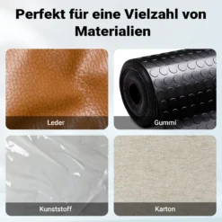 Wiltec Lochstanzer Set 13 in 1, Locheisensatz 13-teilig, Stanzeisen Set aus Stahl, Stanzwerkzeug 5-35 mm, Henkellocheisen inkl. Aufbewahrungsbox