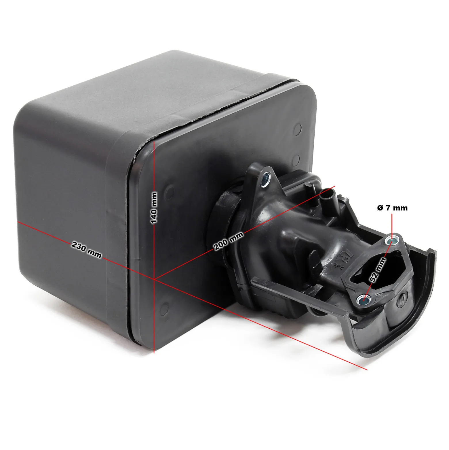 Wiltec Luftfiltergehäuse für LIFAN 188F-C 9,5 kW (12,9 PS) Motor – Benzinmotor Ersatzteil Luftfilter Gehäuse – Einzylinder für Kleinmaschinen & Karts, 4-Takt Motor & OHV Ventilsteuerung