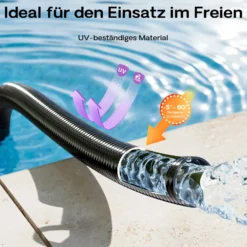Wiltec Luisiana OM/I 5m flexibler Teichschlauch Ø38mm 420g/m Pumpenschlauch Schlauch Pumpe Saugschlauch Druckschlauch
