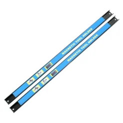 Wiltec Magnetleiste 2er Set 61cm Werkzeughalter aus Stahl Schiene als Wandhalterung für Werkstatt zur Wandmontage Werkzeugmagnetleiste Werkzeugwand