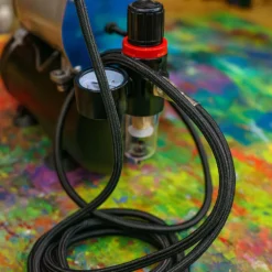 Wiltec 3 m Airbrush Textilschlauch 9,51 mm (1/8