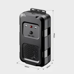 Wiltec Marderschreck mit Ultraschall und LED-Blitz für 20 m², batteriebetriebene Marderabwehr für Auto, Haus und Garten mit automatischer Ein- und Ausschaltfunktion