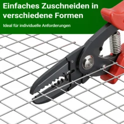 Wiltec Maschendrahtzaun 50 cm x 10 m 0,75 mm stark 19 x 19 mm Maschengröße, Volierendraht 4-Eck aus Stahl verzinkt, Drahtgitter, Vogeldraht