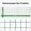 Wiltec Maschendrahtzaun Grün 1x10 m 100 cm Höhe 0,9 mm Stärke 12x12 mm Maschengröße, Volierendraht 4-Eck aus Stahl verzinkt, Drahtgitter, Vogeldraht