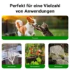 Wiltec Maschendrahtzaun Schwarz 50 cm x 5 m, 0,9 mm Stärke 12x12 mm Maschengröße, Volierendraht 4-Eck aus Stahl verzinkt, Drahtgitter, Vogeldraht