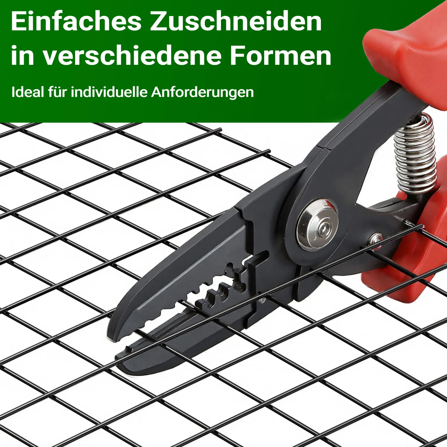 Wiltec Maschendrahtzaun Schwarz 1x5 m 50 cm Höhe 1,42 mm Stärke 25x25 mm Maschengröße, Volierendraht 4-Eck aus Stahl verzinkt, Drahtgitter, Vogeldraht