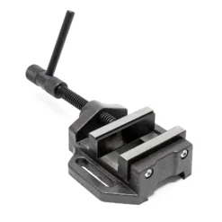 Wiltec Maschinenschraubstock 100 mm Backenbreite, Schraubstock für Werkstatt, Bohrmaschinenschraubstock als Spannwerkzeug