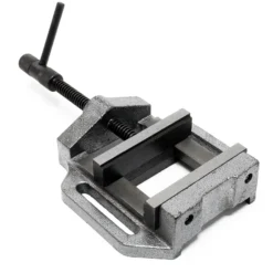 Wiltec Maschinenschraubstock 125 mm Backenbreite, Schraubstock für Werkstatt, Bohrmaschinenschraubstock als Spannwerkzeug