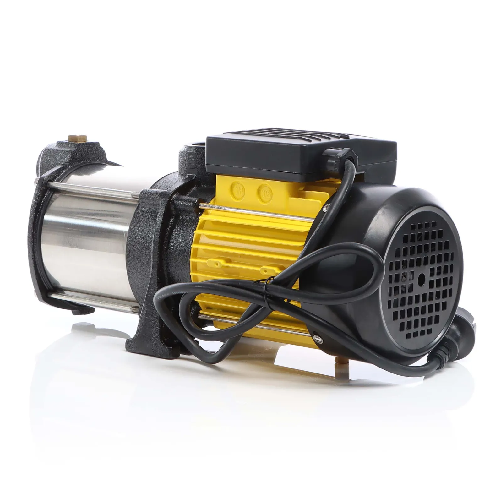 Wiltec Mehrstufige Kreiselpumpe 6600l/h 900W Förderhöhe 55m, Ansaughöhe 9m, 2850U/min, Wasserpumpe für Hauswasserwerke, Haus und Garten