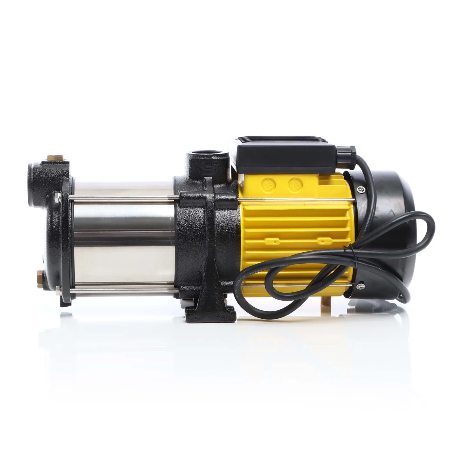 Wiltec Mehrstufige Kreiselpumpe 6000l/h 550W Förderhöhe 35m, Ansaughöhe 9m, 2850U/min, Wasserpumpe für Hauswasserwerke, Haus und Garten