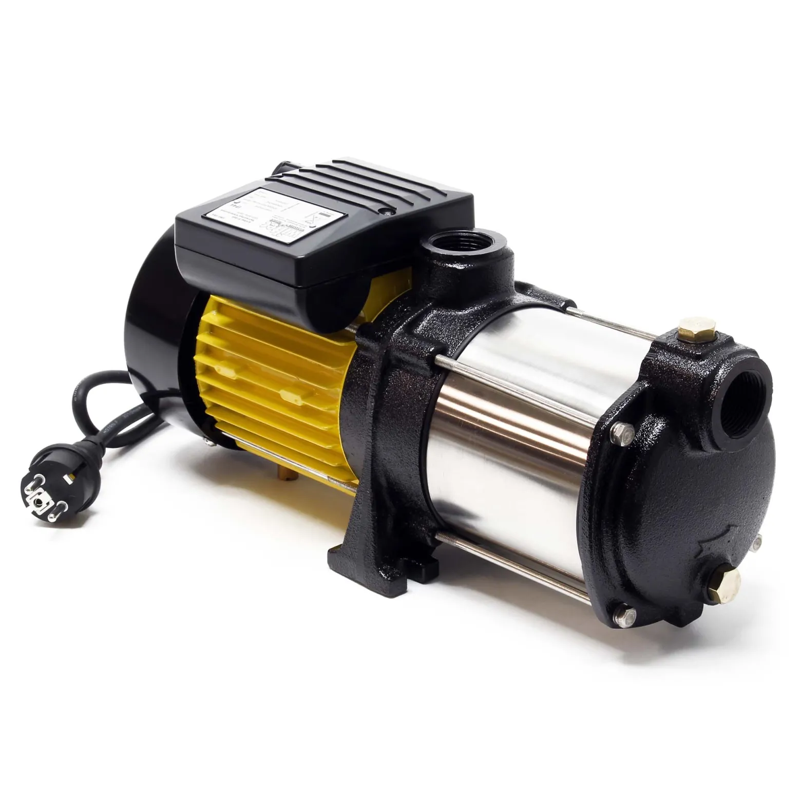 Wiltec Mehrstufige Kreiselpumpe 6000l/h 550W Förderhöhe 35m, Ansaughöhe 9m, 2850U/min, Wasserpumpe für Hauswasserwerke, Haus und Garten