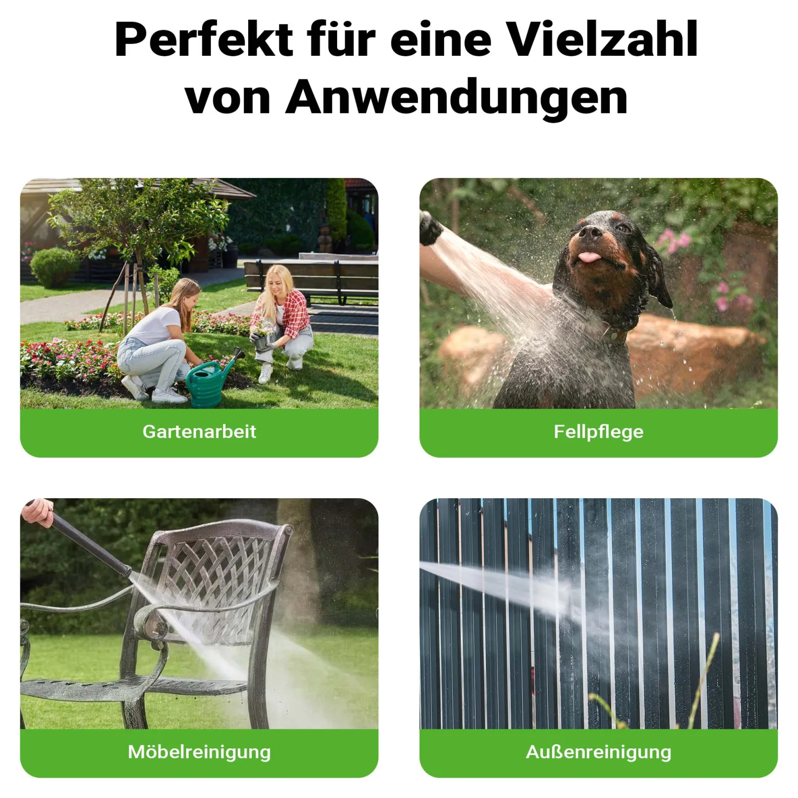 Wiltec Mini Schlauchabroller, Schlauchtrommel mit 10 m PVC Schlauch, Gartenschlauchtrommel aus PP, Wasserschlauch Trommel mit verstellbarer Düse