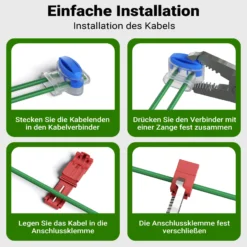 Wiltec 100 m Mähroboter Begrenzungskabel Ø 2,7 mm TCCA, kupferbeschichteter Aluminiumdraht, Leitkabel für Rasenroboter, Universal Begrenzungsdraht kompatibel mit diversen Rasenmähern