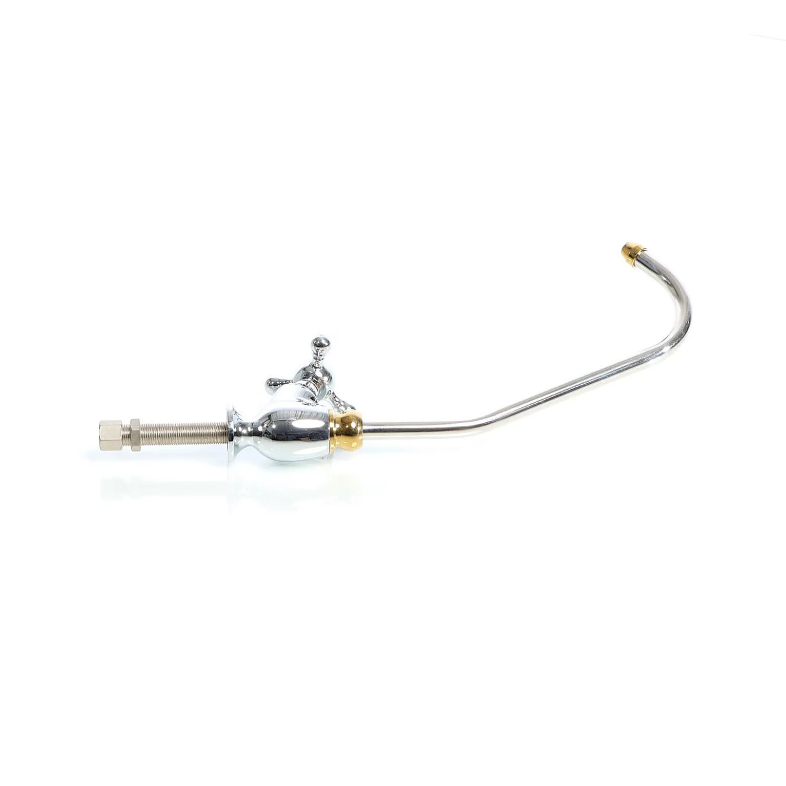 Wiltec 6,35 mm (1/4") Wasserhahn Delux II D-06, Wasserhahn Armatur für Umkehrosmose und Wasserfilteranlagen, Küchenarmatur 360° schwenkbar