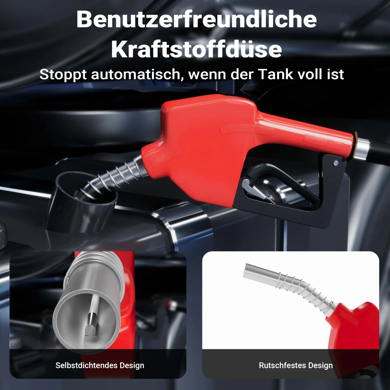Wiltec mobile Tankanlage 180 l mit 12 V Pumpe, Kraftstoffbehälter für Dieselkraftstoff, tragbare Dieseltankanlage für flexibles Tanken