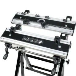 Wiltec Mobile Werkbank bis 100 kg Werktisch klappbar, Arbeitstisch höhenverstellbar 77 - 107 cm, Werkstatttisch mit einstellbarer Neigung