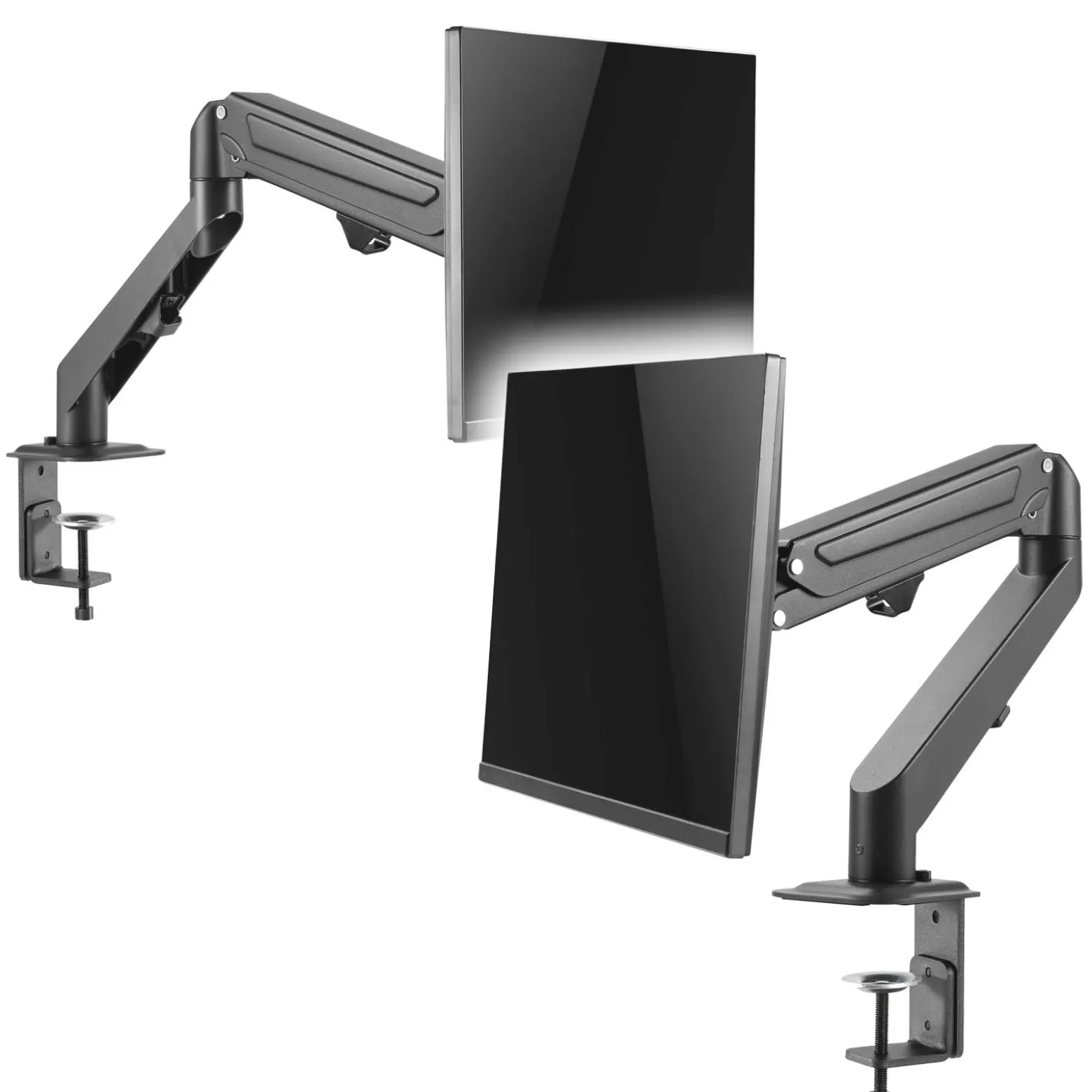 Wiltec Monitorhalterung mit Gasdruckfeder für Monitor 17-27 Zoll Tischhalterung VESA 75x75/100x100