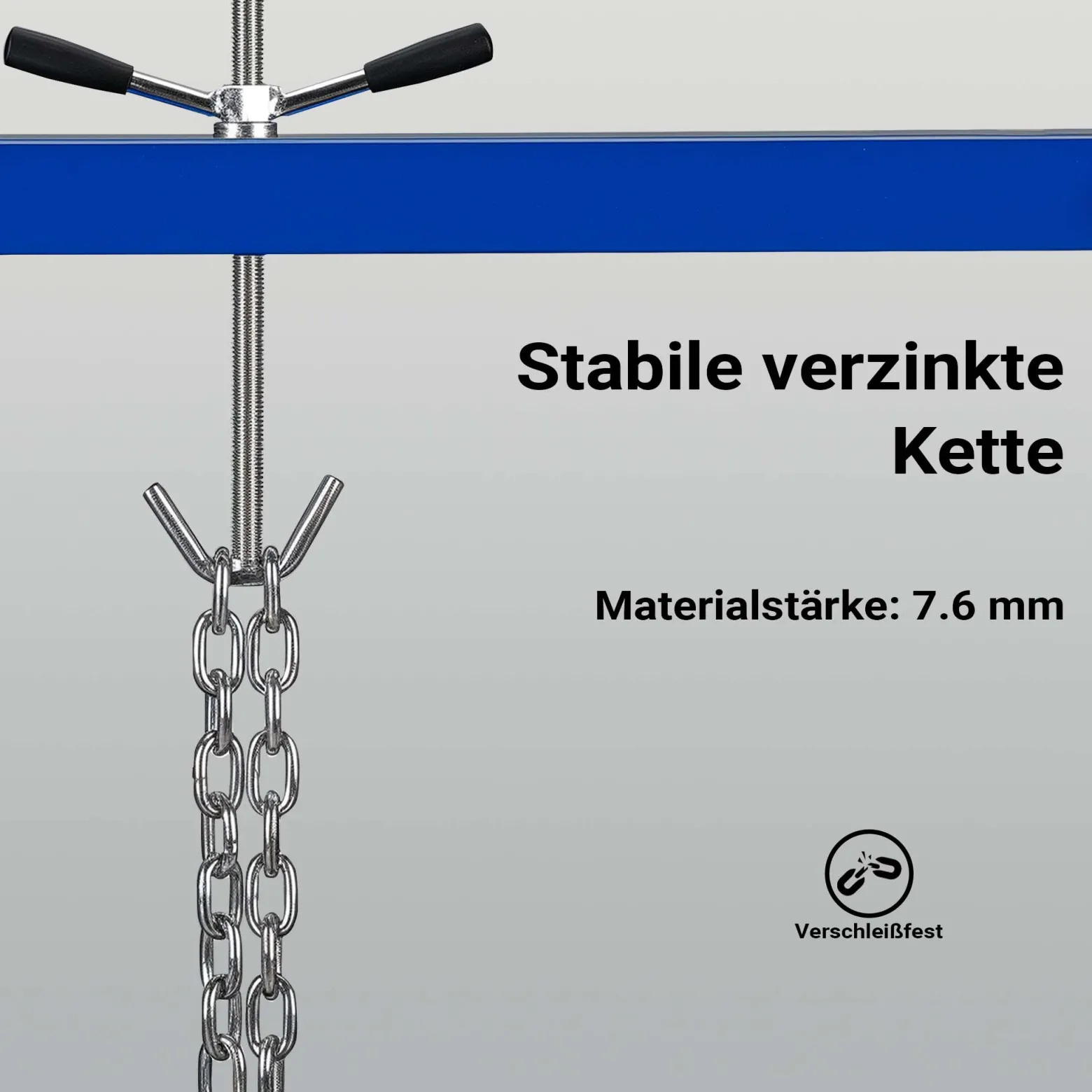 Wiltec Motorbrücke bis zu 300 kg Kotflügeltraverse 111-179 x 23 x 35 cm, Motorhalter für Reparaturen an Motoren, Motorheber für Auto, Hebekran aus Stahl