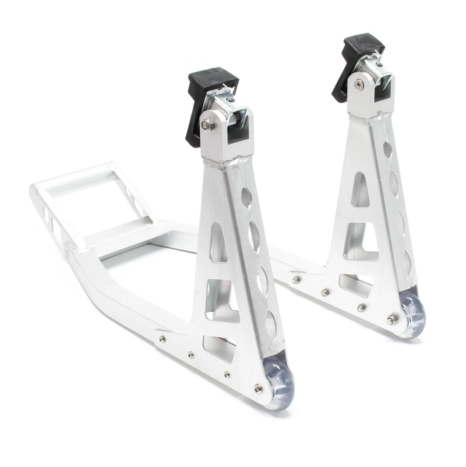 Wiltec Motorradständer für 200-238 mm Vorderrad, bis 317 kg, Motorradheber aus Aluminium, als Montageständer und zur Lagerung