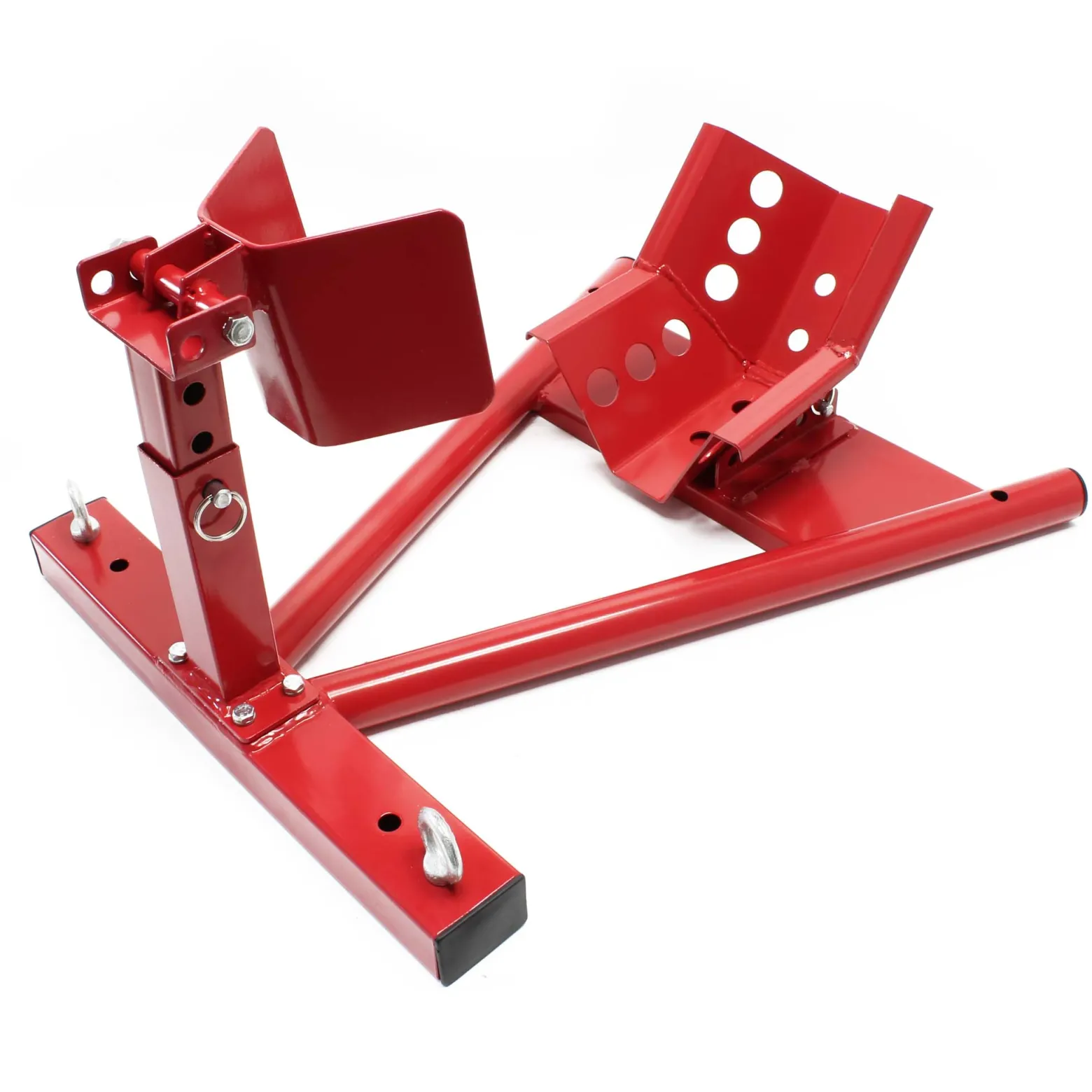 Wiltec Motorradständer vorne für 13-17" 90-130 mm Reifen, 605 x 480 x 330 mm, als Montagehilfe aus Stahl für Vorderrad, Motorradheber