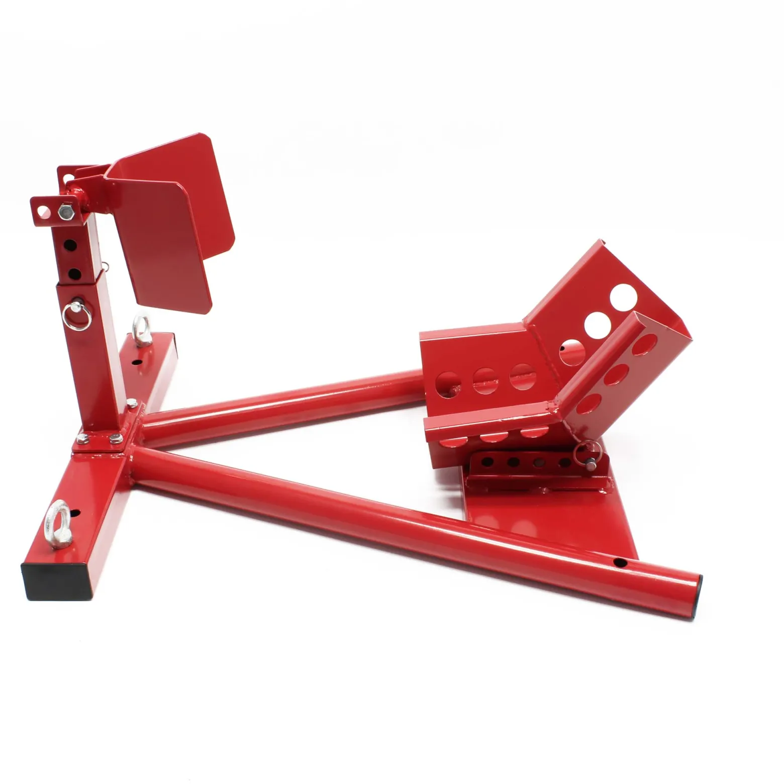 Wiltec Motorradständer vorne für 13-17" 90-130 mm Reifen, 605 x 480 x 330 mm, als Montagehilfe aus Stahl für Vorderrad, Motorradheber