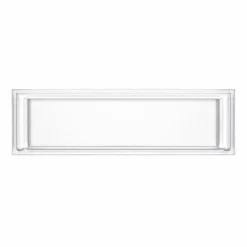 Wiltec Namensschild Abdeckung für Briefkasten mit Stanzmaß 89,4 x 24,5 mm für 92,3 x 28,4 mm Namensschild, Ersatzteil für Standbriefkasten und Wandbriefkasten