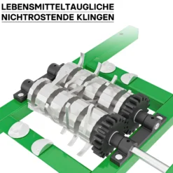Wiltec Obstmühle mit 7L Trichter und runder Handkurbel Obsthäcksler leicht zu reinigen für Saftpresse Obstpresse zur Herstellung von Saft Würze oder Most