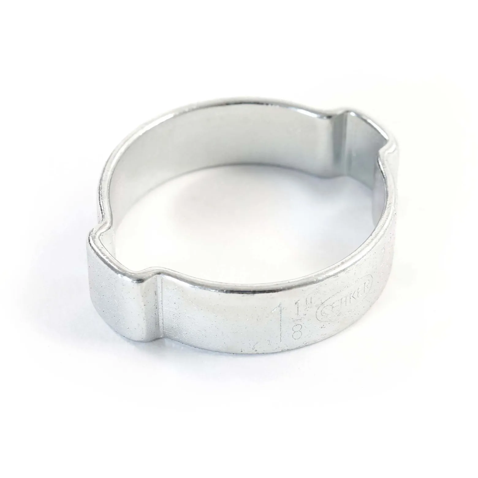 Wiltec 2-Ohr-Klemme 1 1/8" 27-31mm Ohrklemme verzinkt B10 für Schläuche Klemmschelle