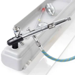 Wiltec Paint Station für Airbrushabsauganlage, Ablage für Farben, 4 Halterungen für Airbrushpistolen, Aufsatz für Airbrush Absauganlage