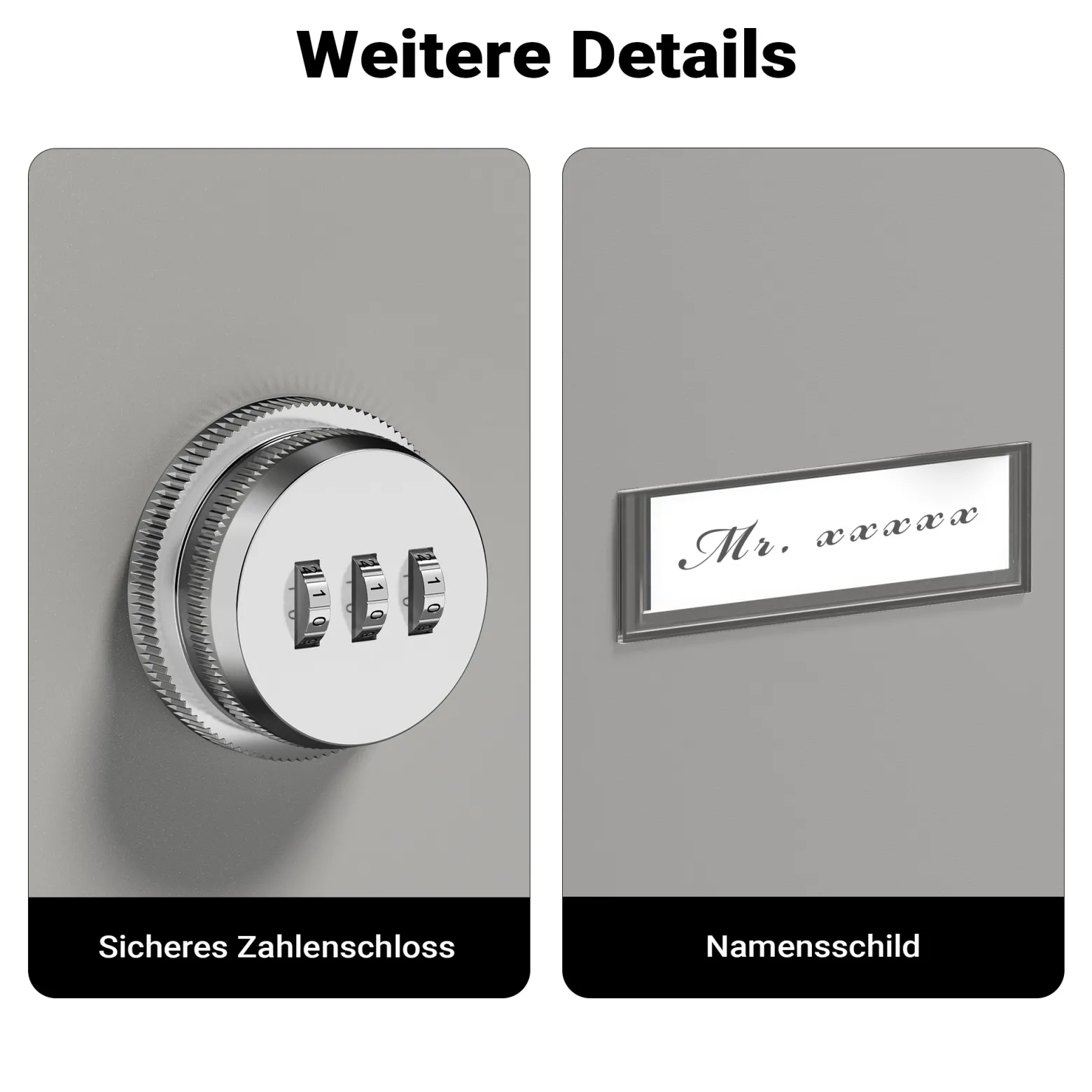 Wiltec Paketkasten grau 410 x 220 x 750 mm Paketbox aus Stahl mit Pulverbeschichtung abschließbarer Standbriefkasten für Paketannahme zu Hause Zustellung von Paket, Post, Brief