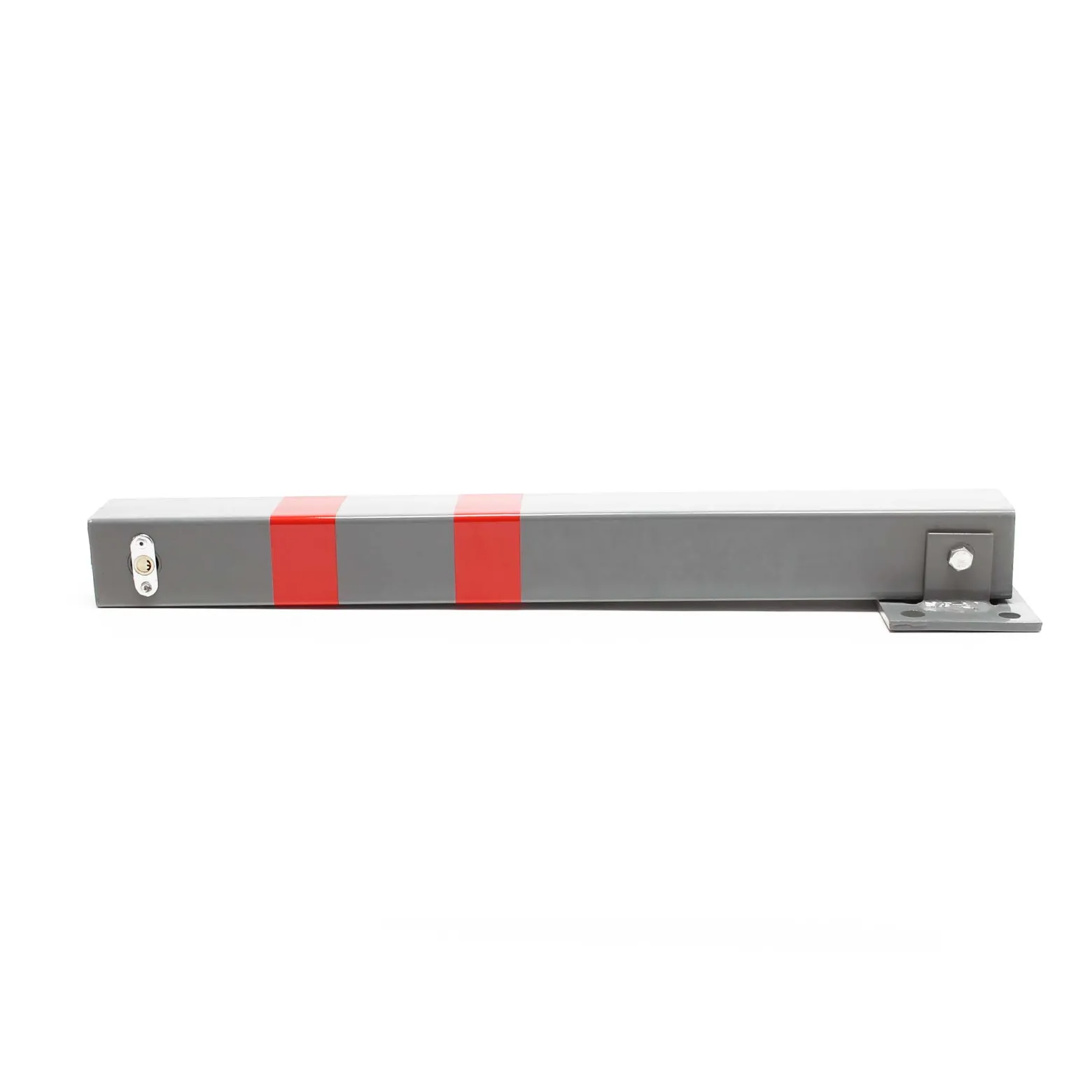 Wiltec Parkpfosten 700 x 160 x 110 mm, Parkplatzsperre klappbar eckig, Absperrpfosten aus Stahl, Parkpfosten, Poller