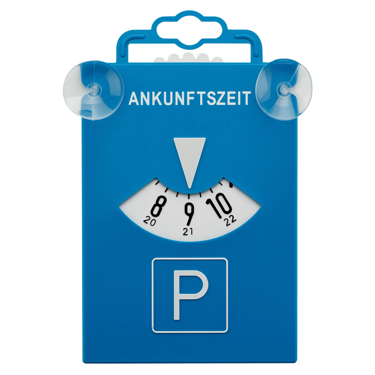 Wiltec Parkscheibe blau aus Kunststoff 17 x 13 x 0,2 cm, Parkuhr nach StVO fürs Auto, gut sichtbare Anzeige der Parkzeit