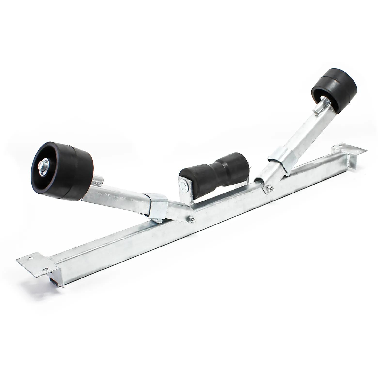 Wiltec Pendelrolle 111 cm, Sliphilfe für Boote bis 1000 kg, Sliprollen für Bootstrailer, Zentrierhilfe aus Stahl, Kielrolle mit verstellbarer Winkelneigung