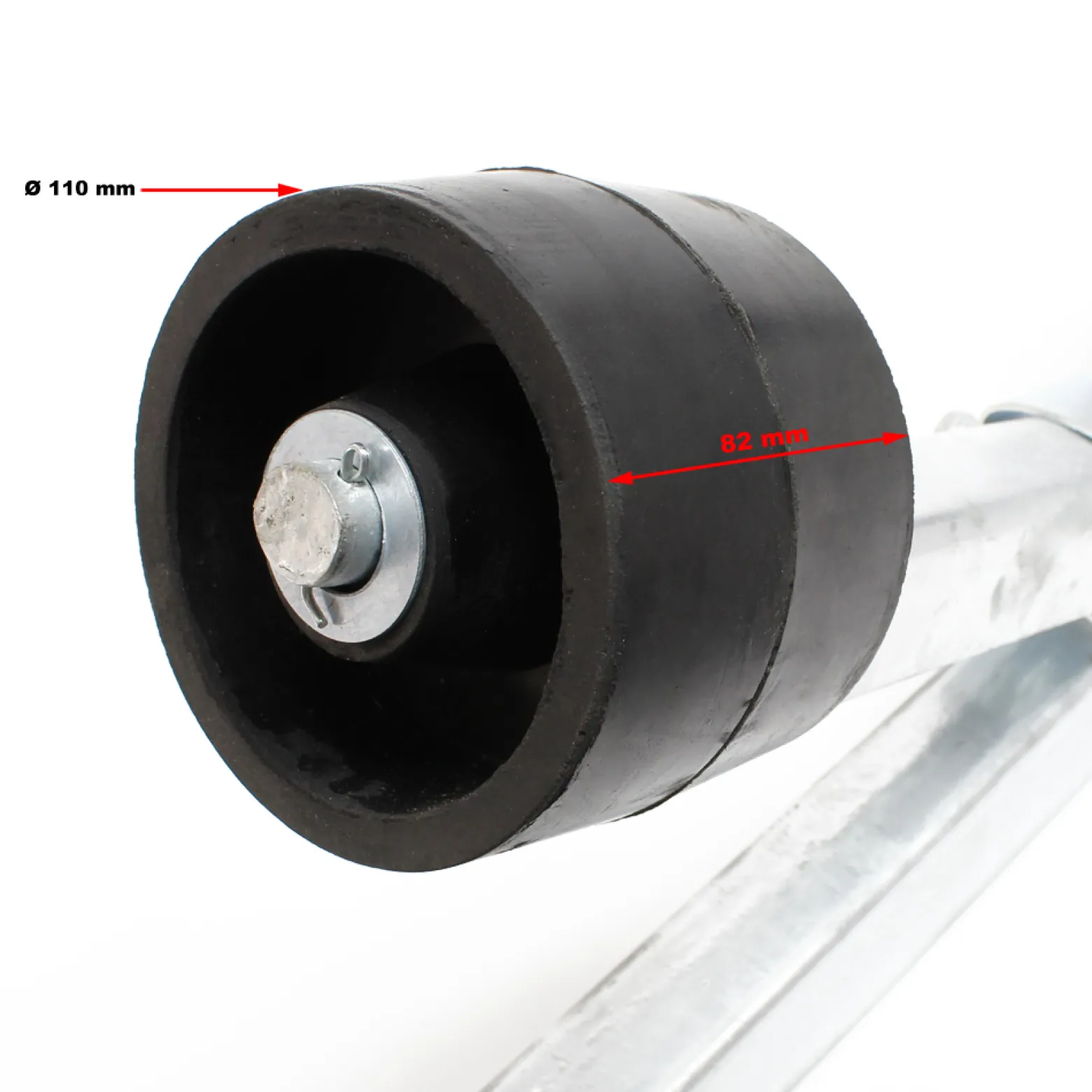 Wiltec Pendelrolle 111 cm, Sliphilfe für Boote bis 1000 kg, Sliprollen für Bootstrailer, Zentrierhilfe aus Stahl, Kielrolle mit verstellbarer Winkelneigung