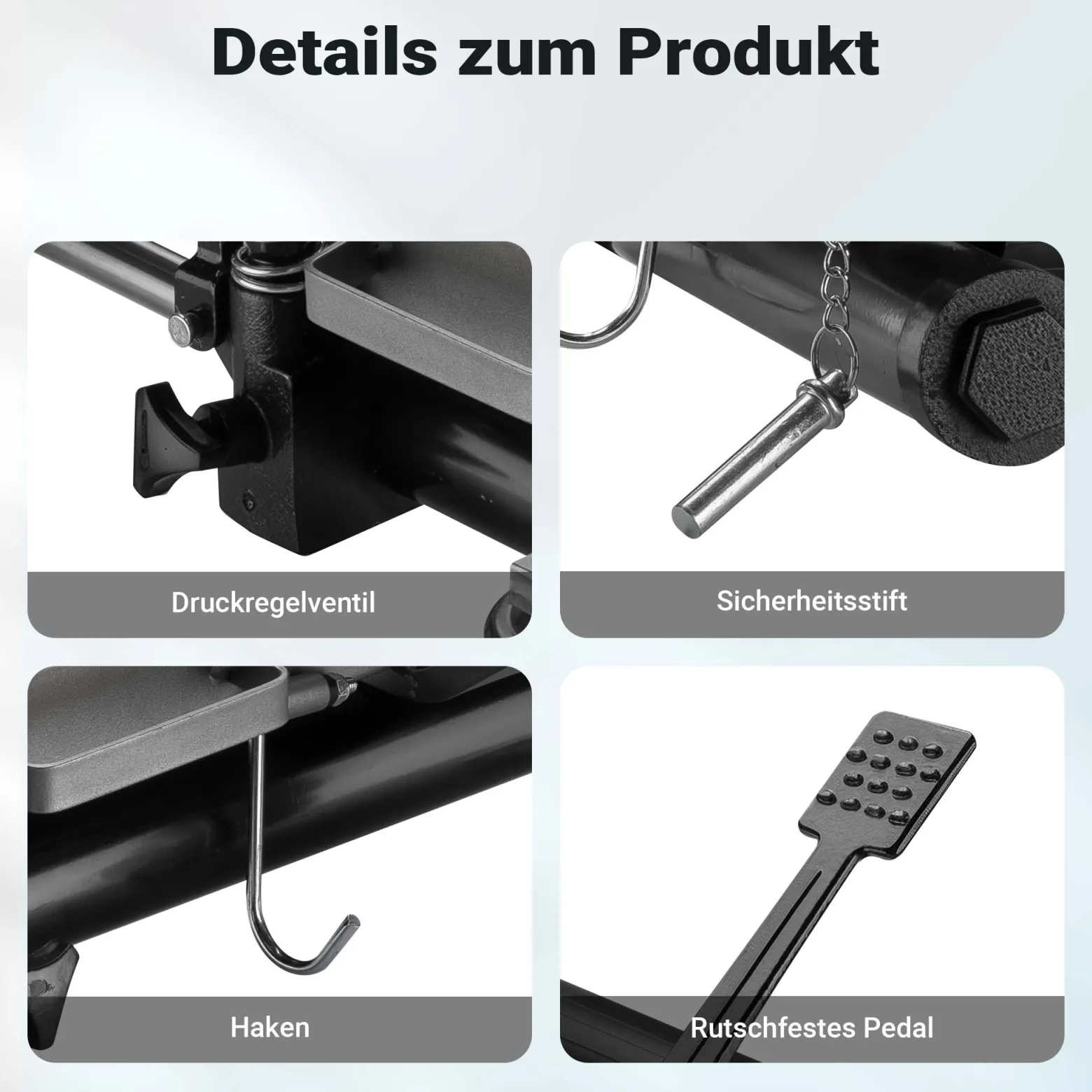 Wiltec PKW Rangierhilfe 2x Wagenheber hydraulisch, 2 Stück Rangierwagenheber je 680 kg Tragkraft, Autoheber bis 30 cm Reifenbreite