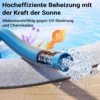Wiltec Poolschlauch 30 m ⌀38 mm, Schwimmbadschlauch mit Muffen, Pumpenschlauch für Schwimmbecken, Saugschlauch, Solarschlauch