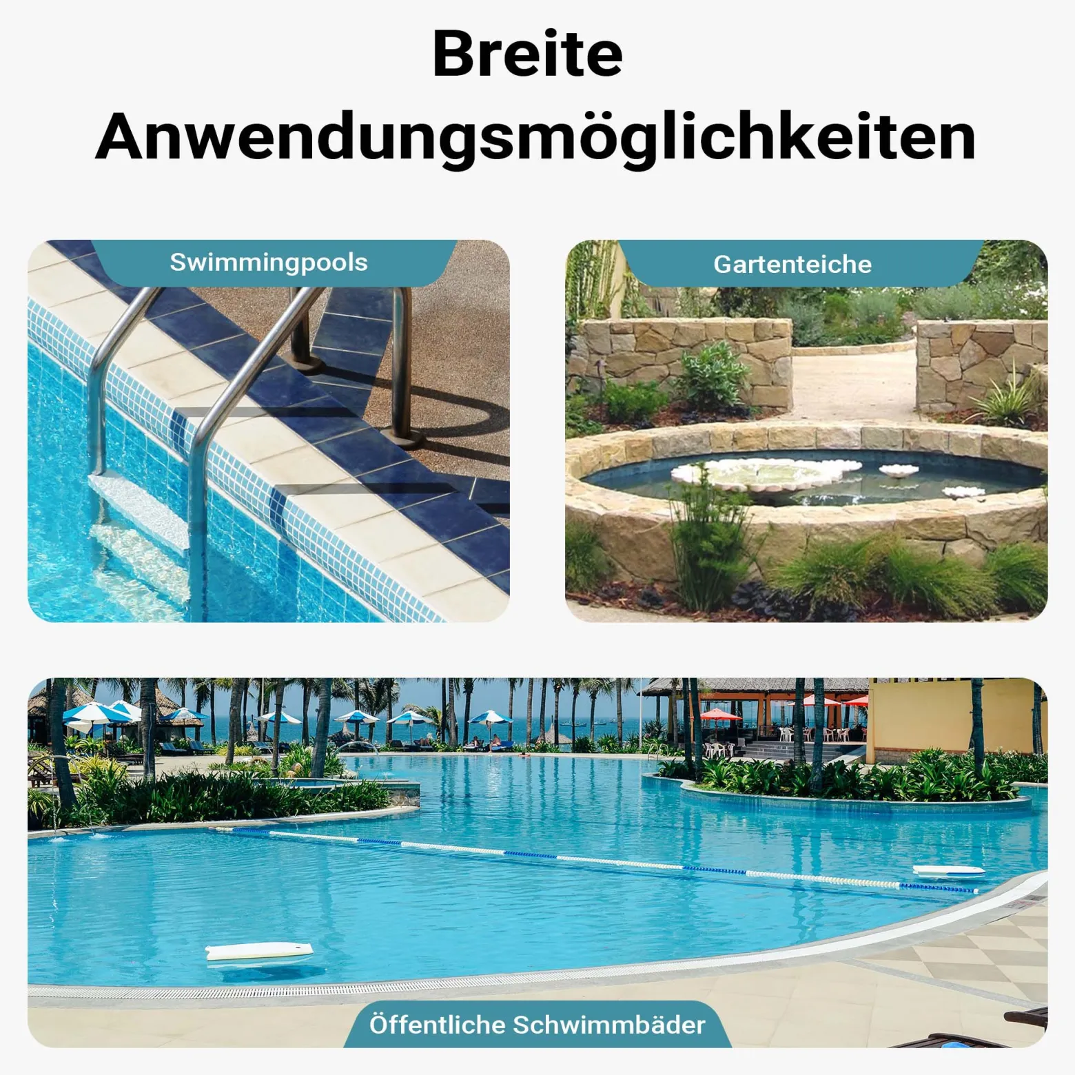Wiltec Poolschlauch 6 m ⌀38 mm, Schwimmbadschlauch mit Muffen, Pumpenschlauch für Schwimmbecken, Saugschlauch, Solarschlauch