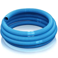 Wiltec Poolschlauch 6 m ⌀32 mm, Schwimmbadschlauch mit Muffen, Pumpenschlauch für Schwimmbecken, Saugschlauch, Solarschlauch