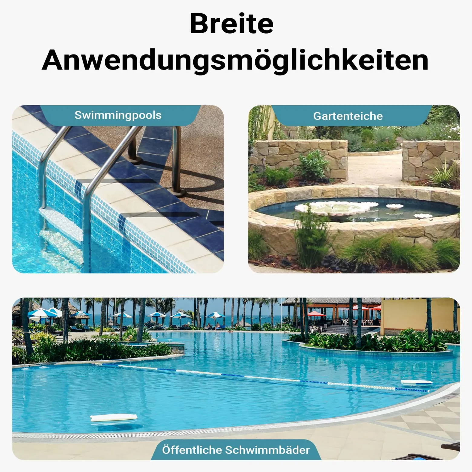 Wiltec Poolschlauch 21 m ⌀38 mm, Schwimmbadschlauch mit Muffen, Pumpenschlauch für Schwimmbecken, Saugschlauch, Solarschlauch