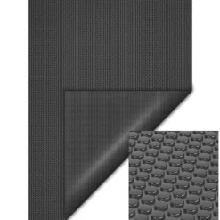 Wiltec Pool Solarfolie 4 x 6 m, schwarz, Poolheizung aus 120 µ starkem PE Film, Poolabdeckung Poolplane Solarplane rechteckig