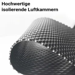 Wiltec Pool Solarfolie 4 x 6 m, schwarz, Poolheizung aus 120 µ starkem PE Film, Poolabdeckung Poolplane Solarplane rechteckig
