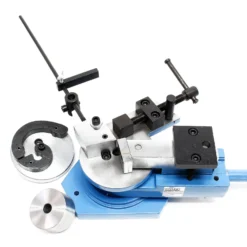 Wiltec Profi Blechbiegemaschine, 360° max. Biegewinkel, manueller Universalbieger für Winkel für Flachstahl, Rundstahl, Vierkantstahl, zur Metallbearbeitung