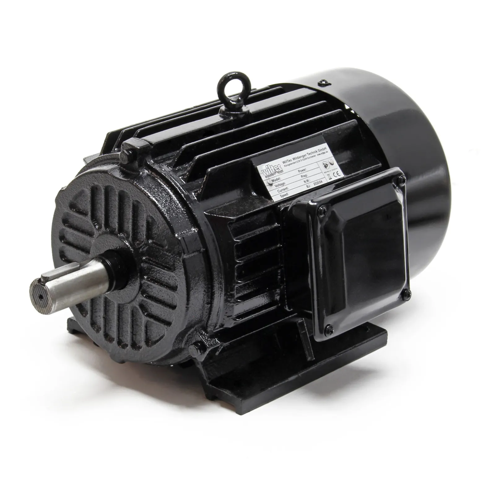 Wiltec Profi Elektromotor 400 V 3 kW (4 PS) 3-phasig 2-polig E-Motor in Bauform B3 2830 U/min mit Kupferwicklung, Drehstrommotor