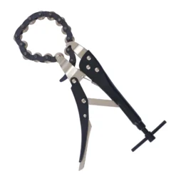 Wiltec Profi Kettenrohrschneider für Auspuffrohr Ø 19-80 mm, Rohrschneider für Stahl, Kupfer, Kunststoff, Kettentrenner aus Stahl