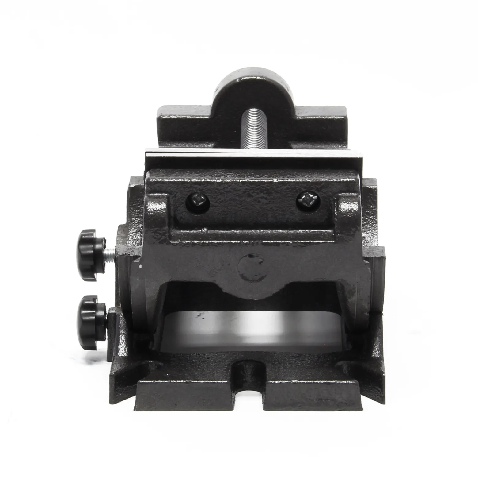 Wiltec Präzisions-Maschinenschraubstock 100 mm Backenbreite, 90° schwenkbar für exaktes Arbeiten, Werkbank Schraubstock aus Gusseisen