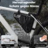 Wiltec Rahmentasche Dreieckstasche 23 x 6 x 20 cm mit 1,5 l Fassungsvermögen, wasserrabweisende Fahrradtasche
